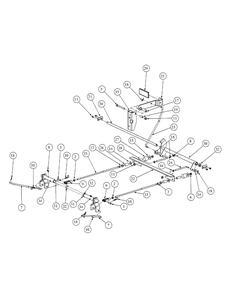 Brake Assembly Diagram and Parts List for M48-HN 53AB5E6V750-20-HP Cub Cadet Lawn Tractor